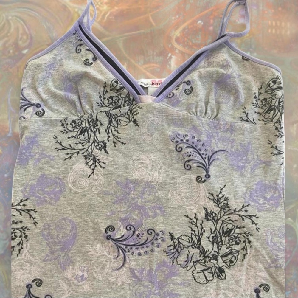 Y2K Vintage Patterned Tank